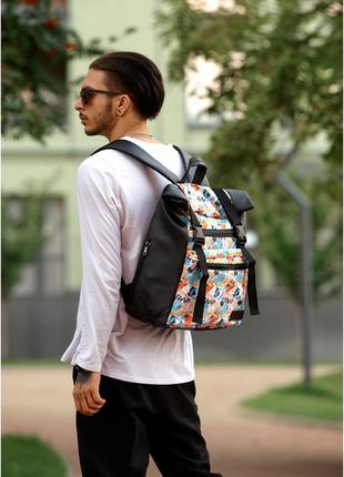 Мужской рюкзак ролл sambag rolltop zard принт «light»