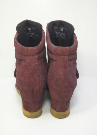 Женские замшевые ботинки сникерсы oxmox р. 374 фото