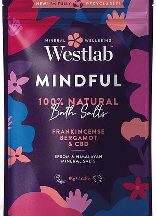 Сіль для ванн релаксуюча westlab mindful 454 г