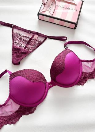 Комплект victoria’s secret набір набор білизна вікторія сікрет белье виктория сикрет бра бюст лифчик бюстгальтер