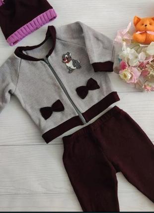 Костюм осень-зима. теплый. размер 74-80