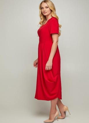 Плаття б'янка червоне 50 (100068)3 фото