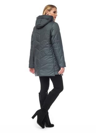 Женская демисезонная куртка больших размеров (52,54,56,58,60,62,64,66)3 фото