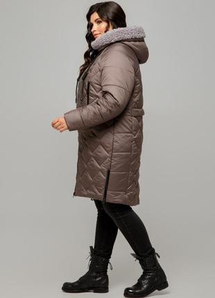Жіноча зимова куртка великих розмірів toskana4 фото