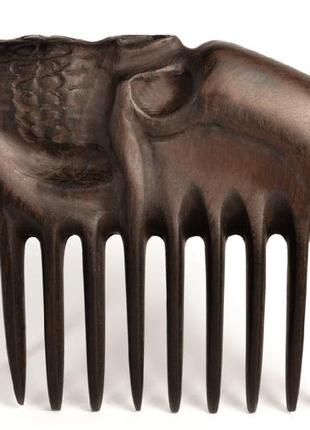 Брутальный мужской гребень/гребешок для волос и бороды wpg skull ручная работа деревянный термограб2 фото