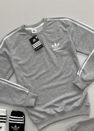 Світшот adidas сірий