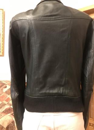 Кожаная куртка zara trf leather collection кожа коллекция байкер куртка "пилот" s3 фото