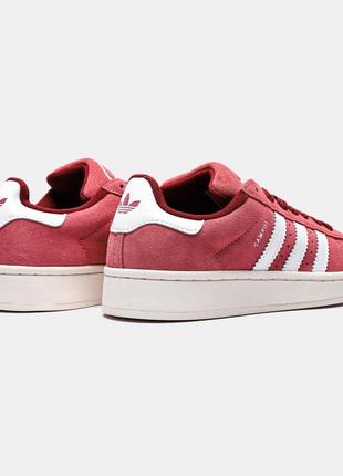 Модні замшеві кросівки adidas campus 00s pink/white(36-41)2 фото