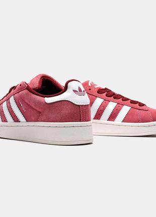 Модні замшеві кросівки adidas campus 00s pink/white(36-41)5 фото