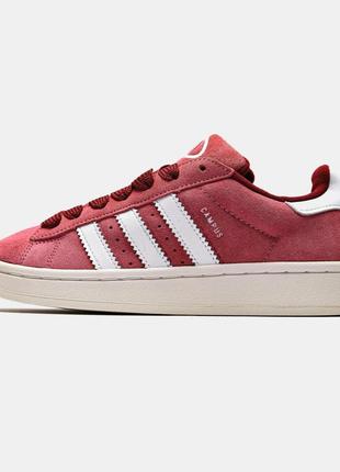 Модні замшеві кросівки adidas campus 00s pink/white(36-41)9 фото