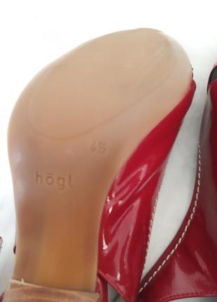 Супер босоножки лаковые на каблуке hogl7 фото