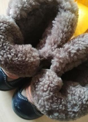 Зимние кожаные сапожки 19 размер унисекс3 фото