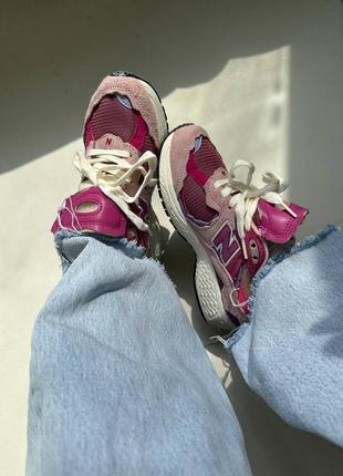 Кросівки new balance 2002r “pink/purple” premium8 фото