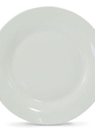 Тарелка круглая white interos rwp-01-26 26 см