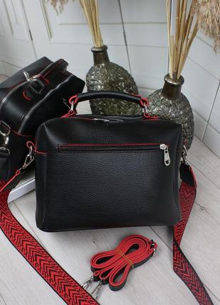 Дуже красива та зручна сумочка з двома ремінцями♥️5 фото