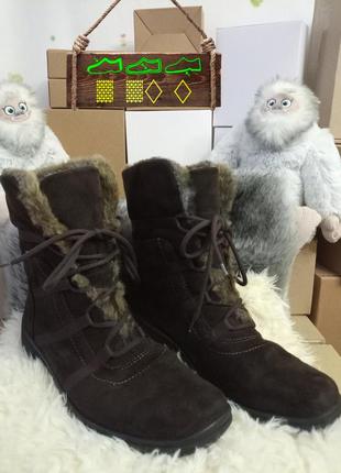 Тёплые женские сапоги ara gore-tex («h» - широкая стопа, зима, искусственная замша, германия) # r010