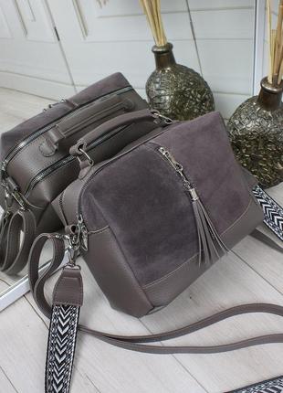 Дуже красива та зручна сумочка з двома ремінцями♥️4 фото