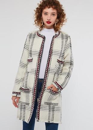Женское шерстяное пальто zara