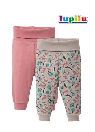 Штани ползунки на девочку размер 50/56 на 0-2 мес