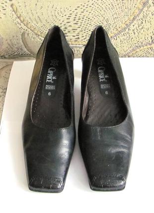 Качество! кожа! туфли от немецкого бренда caprice, р.39-40 оригинал! код t40035 фото