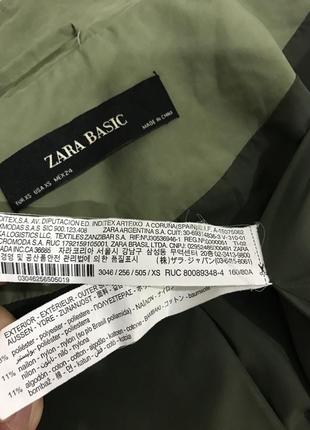 Zara тренч куртка ветровка xs хаки9 фото