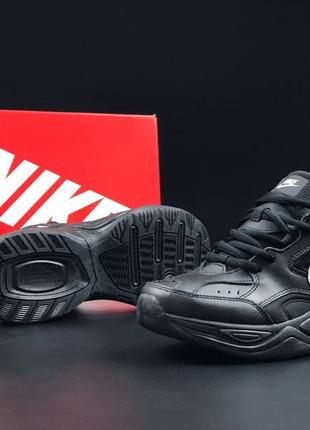 Nike m2 tekno кросівки термо чоловічі відмінна якість ботінки зимові осінні низькі найк текно на флісі чорні4 фото