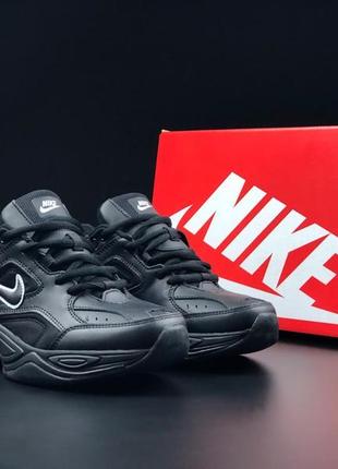 Nike m2 tekno кроссовки термо мужские отличное качество ботинки зимние осенние низкие найк текуче на флисе черные5 фото