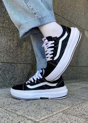 Vans old-skool overt black/white1 фото