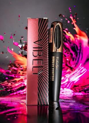 Туш для ресниц vibely xpress control эффект 4d удлиняющая, объемная, черная, водостойкая