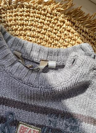 Вязаный детский свитер, кофта вязана8 фото