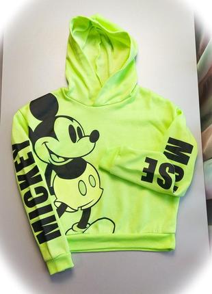 Худи для девочки, свитшот, mickey, кофта, лонгслив, батник, толстовка