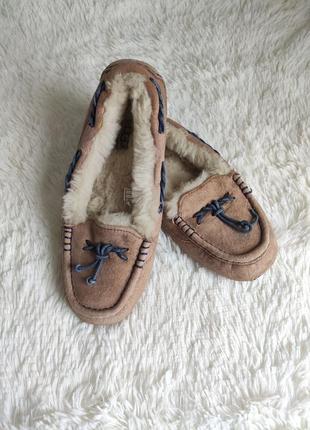 Теплые мокасины