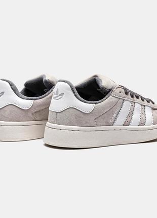 Модні замшеві кросівки adidas campus grey(у сірому кольорі)(36-41)2 фото