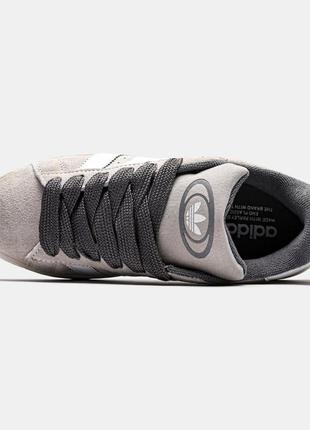 Модні замшеві кросівки adidas campus grey(у сірому кольорі)(36-41)5 фото