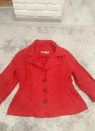 Льняной пиджак zara