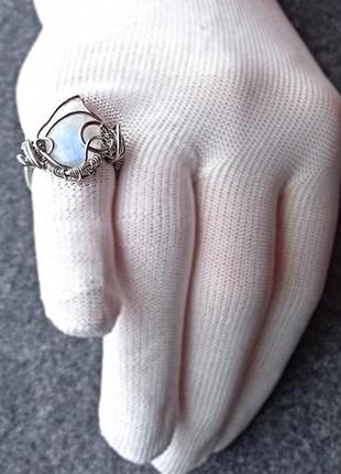 Кольцо с натуральным опалом. симпатичный подарок4 фото
