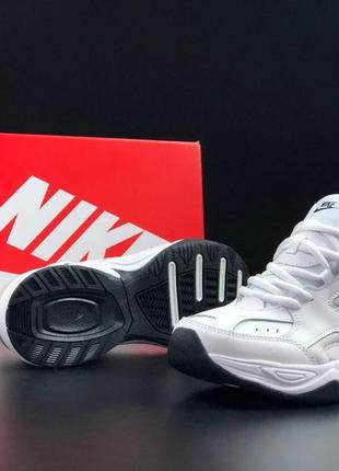 Зимові чоловічі кросівки nike m2k tekno white grey black4 фото