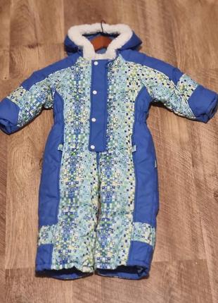Зимний комбинезон на мальчика, размер 86см.