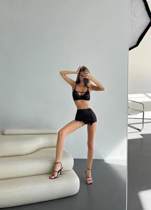 Комплекь нижньої білизни 💗 нижня білизна з спідничкою