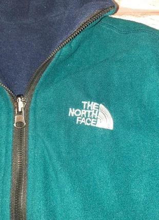 Детская двусторонняя флисовая кофта на змейке the north face3 фото