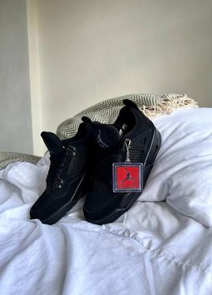Air jordan 4 retro "total black" premium