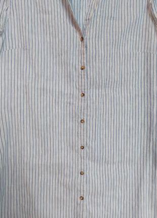 Блуза блузка без рукавов в полоска massimo dutti3 фото