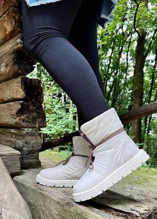 1234 дутики зимние, сапоги на меху, угги плащевые (распродажа)