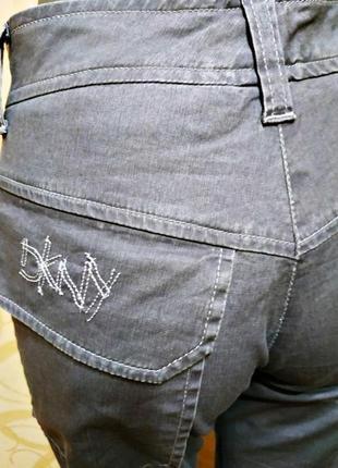 Оригінальні бавовняні штани легендарного американського бренду dkny.3 фото