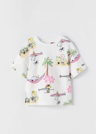 Футболка zara на девочке 13/14 лет футболка snoopy zara, футболка на девочку 13/14 лет.