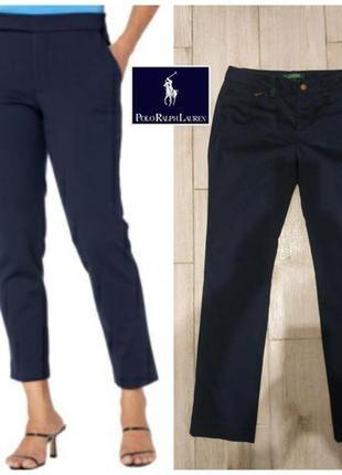 Стильные базовые стрейчевые брюки люксового американского бренда ralph lauren.