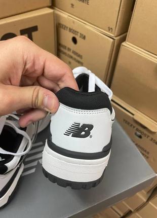 Чоловічі кросівки  new balance 550 white black 🖤5 фото