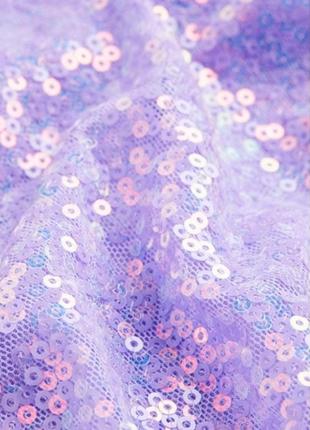 Платье h&amp;m xs светло фиолетовое в пайетки лелетки сиреневое блестящее5 фото