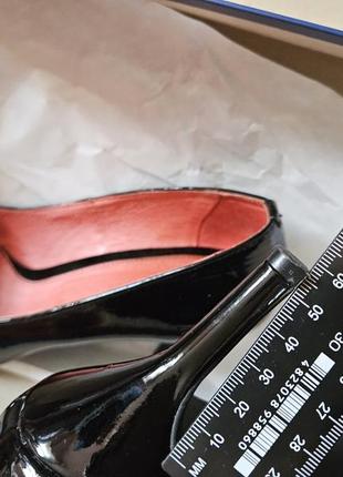 Новые женские туфли-ладочки из лакированной кожи, 38 размер3 фото