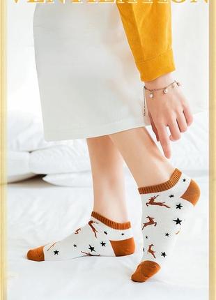 Набор женских носков с оленями3 фото